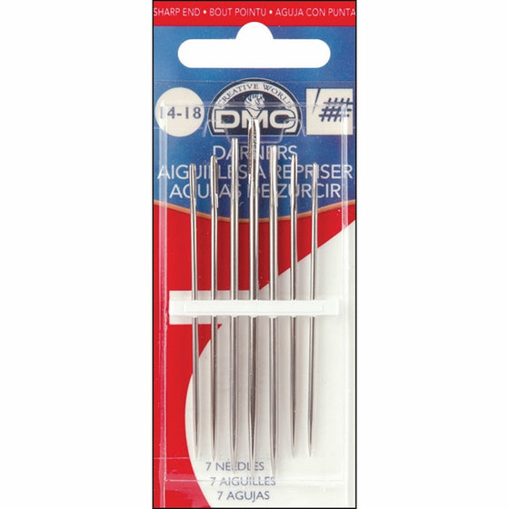 DMC 1769-1/5 Darners Hand Needles, 10-Pack, Size 1/5