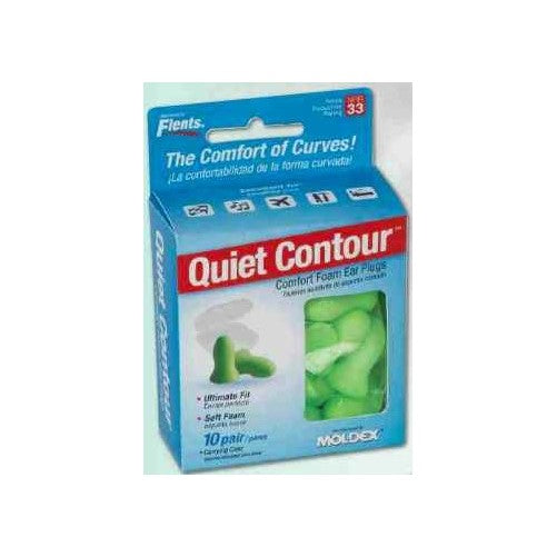 Flents Quiet Contour Ear Plugs (10 Pair) NRR 33