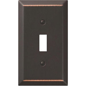 Jackson-Deerfield Mfg. 9AZ101 Antique Bronze Steel Switch Wall Plate