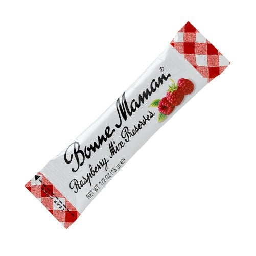 Bonne Maman Raspberry Mix Preserve Packets - 0.5 oz x 100 pcs - Kosher