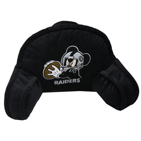 The Northwest Company Officially Licensed NFL Oakland Raiders Mickey Mouse Plush 12" x 20" Embroidered Bed Rest Pillow