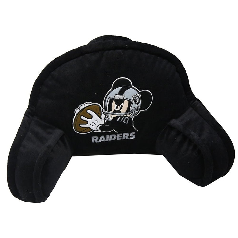 The Northwest Company Officially Licensed NFL Oakland Raiders Mickey Mouse Plush 12" x 20" Embroidered Bed Rest Pillow