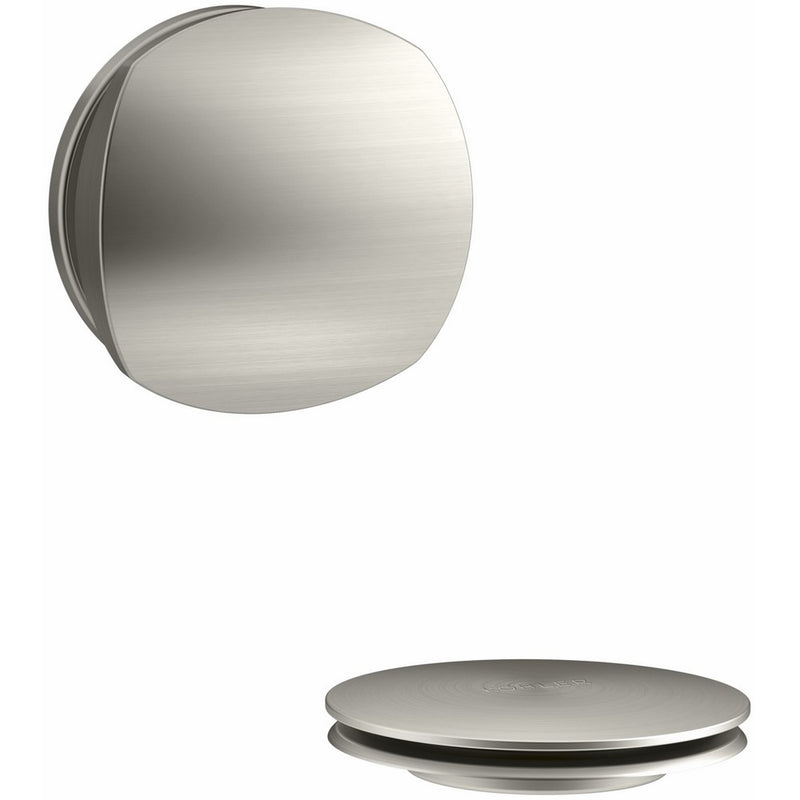 KOHLER K-T37391-BN PureFlo Cable Bath Drain Trim with Basic Rotary Turn Handle, Vibrant Brushed Nickel