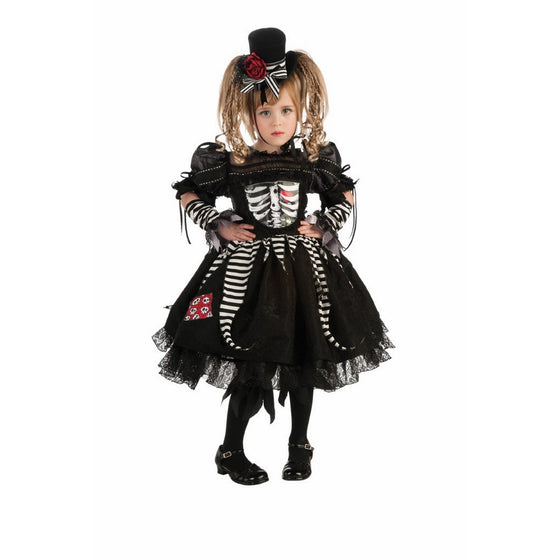 Girl's Bones Costume, Medium