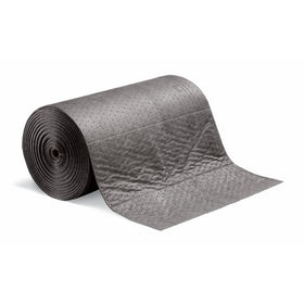 New Pig Absorbent Mat Roll, Absorbs Oils; Coolants; Solvents; Water, Heavyweight, 40 Gallon Absorbency, 150' L x 30" W, Gray, MAT230