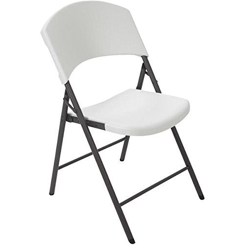 Lifetime Products 2810 Contoured Folding Chair, White