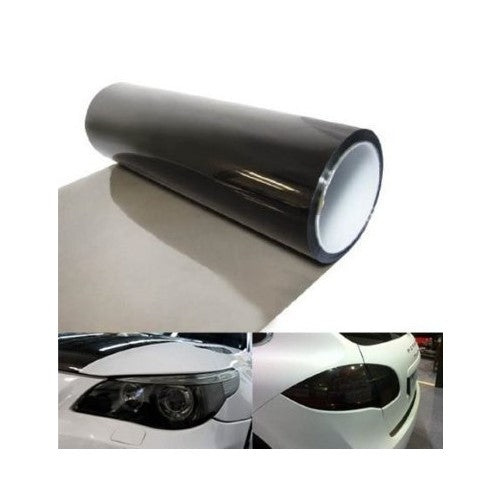 Autofor 12 by 48 inches Self Adhesive 20% Dark Black Headlights, Tail Lights, Fog Lights Tint Vinyl Film