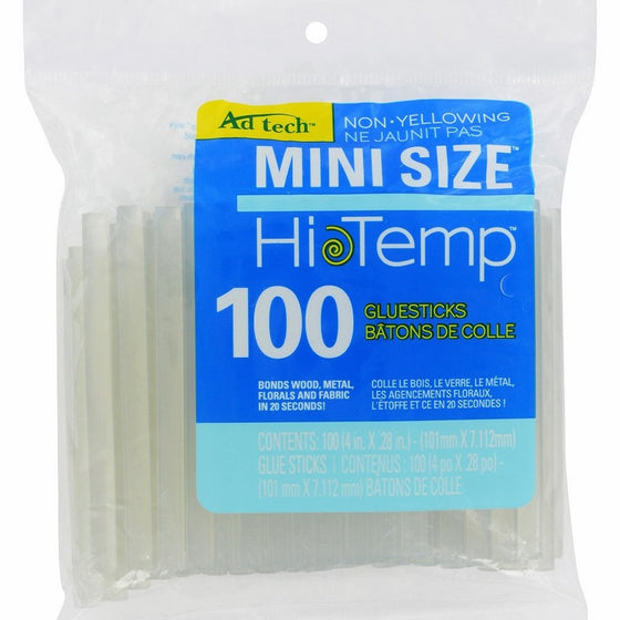 Ad-Tech High Temp Mini Glue Sticks-5/16 X4 100/Pkg (W229-34)