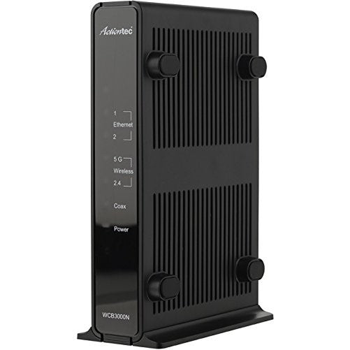 Actiontec Single Dual-Band Wireless Network Extender and Ethernet Over Coax Adapter (WCB3000N)