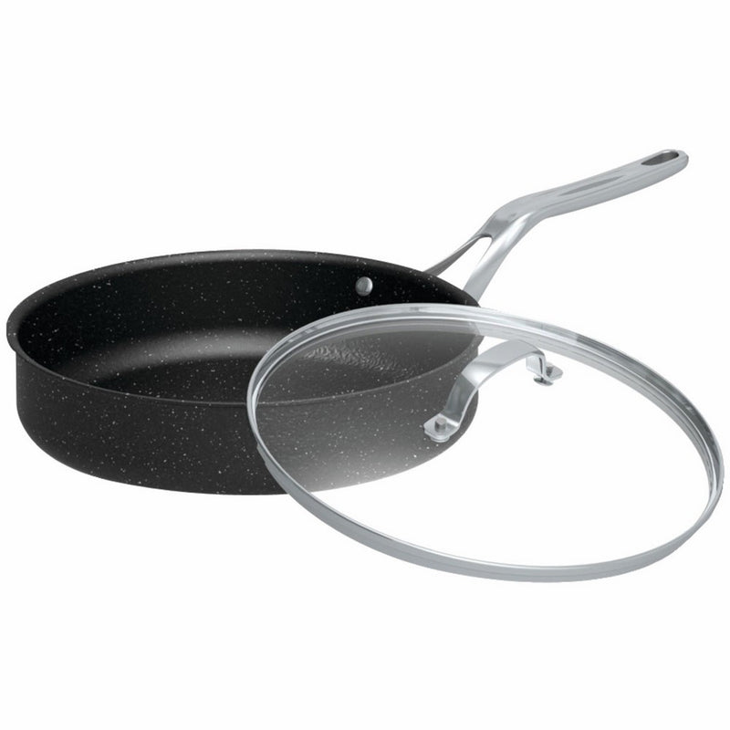 Starfrit SRFT060318 The Deep Fry Pan with Glass Lid, 11-Inch