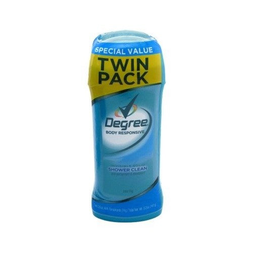 Degree Inv Sld Shower Cle Size 2/2.6 Degree Inv Sld Shower Clean 2 Pack 5.2 Oz