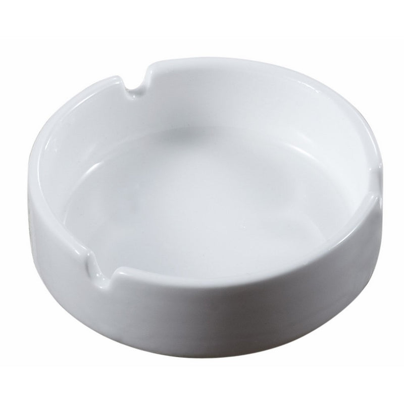 Visol Products Ceramic Cigarette Ashtray, White