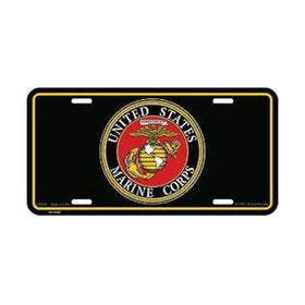 United States Marine Corps License Plate (Black)