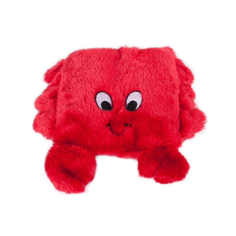 ZippyPaws Squeakie Pad No Stuffing Plush Dog Toy - Crab