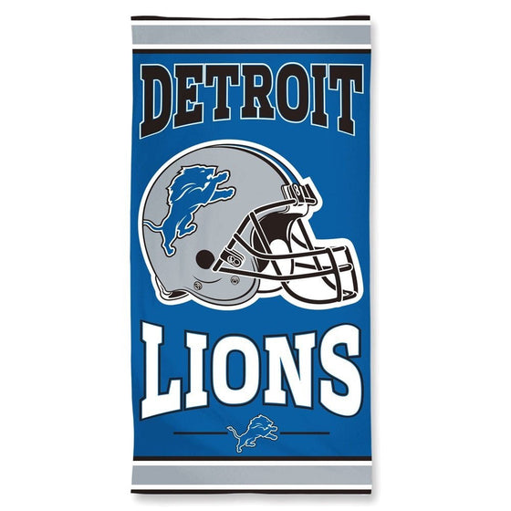 NFL Detroit Lions 2015 Fiber Reactive Beach Towel 30 x 60