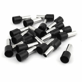 Uxcell a14122500ux0372 Pre Insulated Ferrule Terminal Wire Connector E10-12 8AWG with 20 Piece, Black