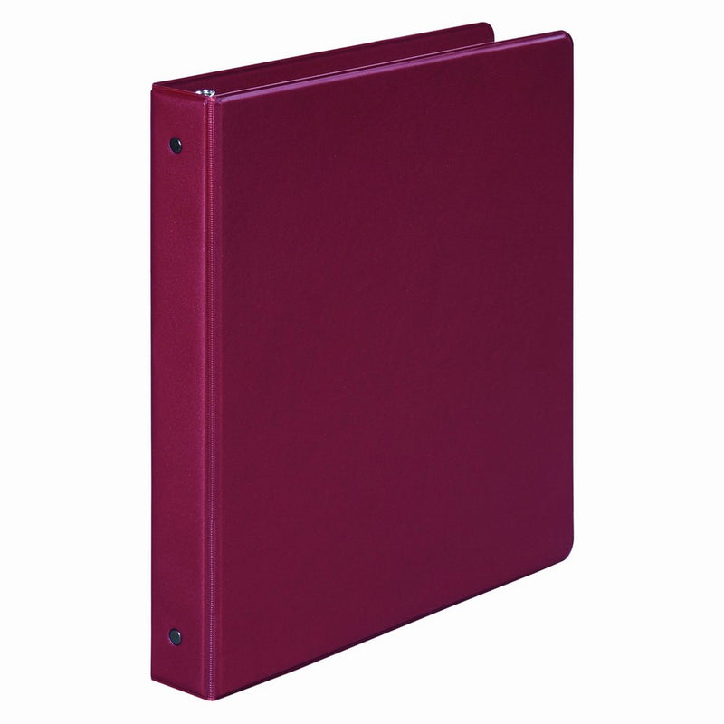 Wilson Jones 368 Basic Round Ring Binder, 1 Inch, Burgundy (W368-14NC)