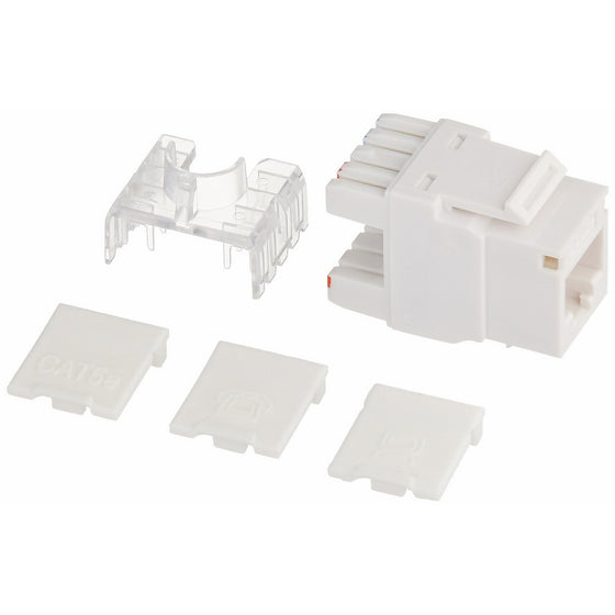 C2G/Cables To Go 03791 Cat5E RJ45 Keystone Jack White