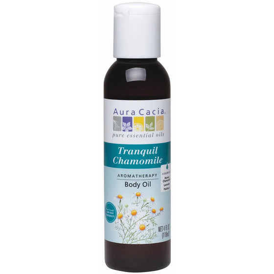 Aura Cacia Body Oil, Tranquil Chamomile, 4 Fluid Ounce