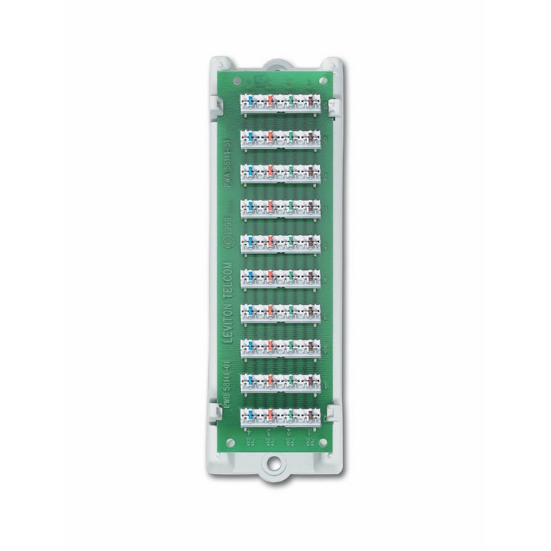 Leviton 47689-B 1x9 Bridged Telephone Module with Bracket