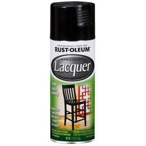 Rust-Oleum 1905830 Lacquer Spray, 11-Ounce, Gloss Black