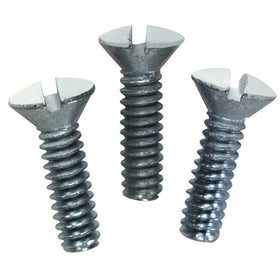 Leviton 88000-PRT 1/2-Inch Long 6-32 Thread, Oval Head Milled Slot Replacement Wallplate Screws, 10-Pack, White