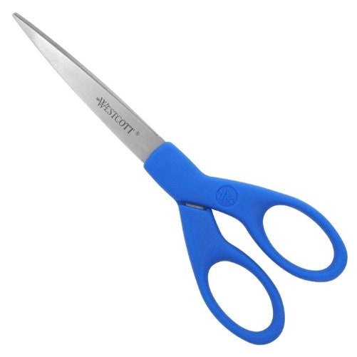 Westcott  All Purpose Preferred Stainless Steel Scissors, 7-Inch, Blue