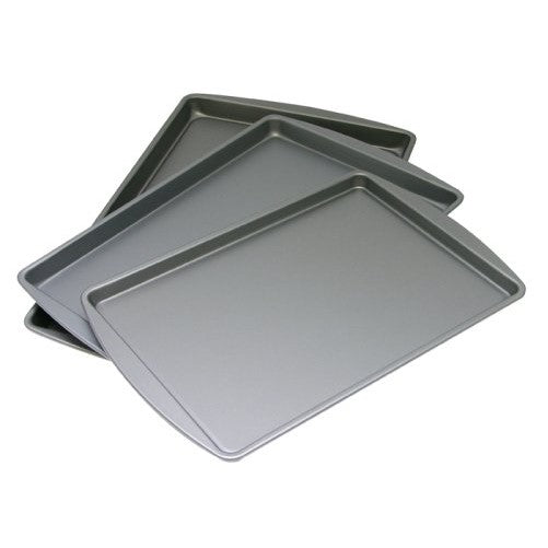 OvenStuff Non-Stick Set of 3 Cookie Pans