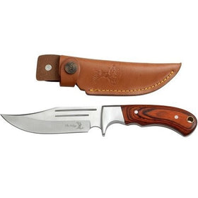 Elk Ridge ER-052 Fixed Blade Hunting Knife, Straight Edge Blade, Pakkawood Handle, 9-1/2-Inch Overall