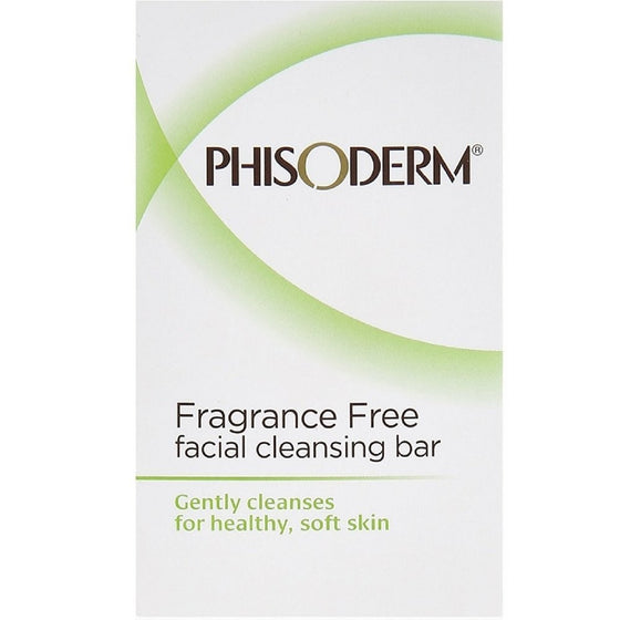 Phisoderm Fragance Free FacialCleansing Bar, 3.3 oz Bar, 2-Count (Pack of 4)