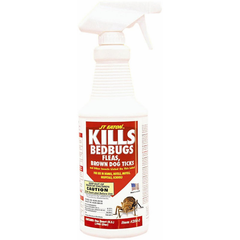 JT Eaton 204-O/CAP Kills Bedbugs Oil Based Bedbug Spray with Sprayer, 1-Quart