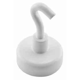 Master Magnetics 07290 White Magnetic Hooks 2 Count