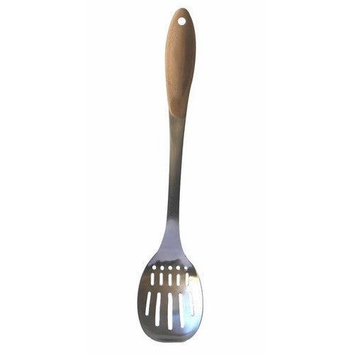 Natural Home Decor Slotted Spoon, Stainless-Steel