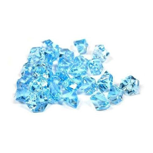 2 Pounds of Blue Acrylic Ice Rock Vase Gems or Table Scatters