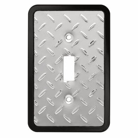 Franklin Brass 135858 Diamond Plate Single Toggle Switch Wall Plate/Switch Plate/Cover