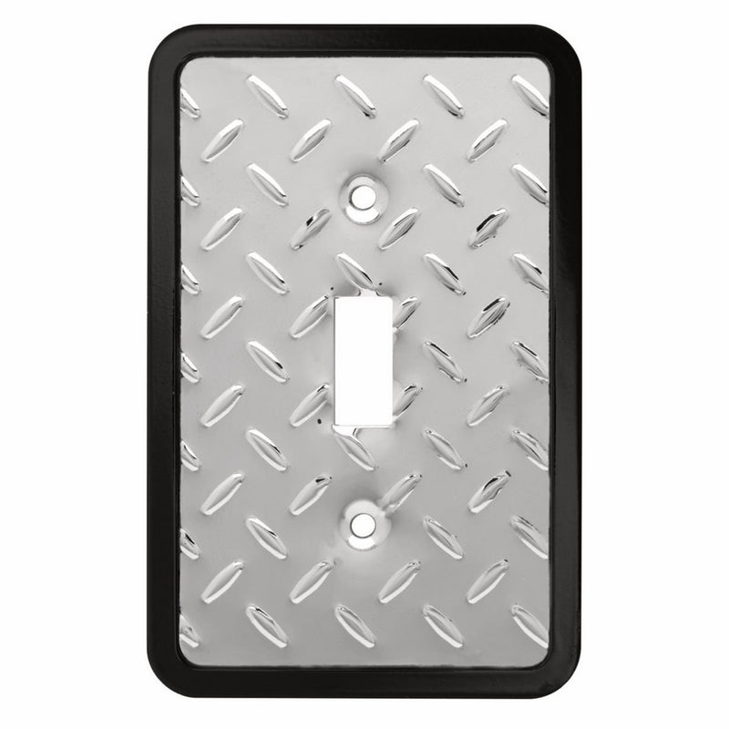 Franklin Brass 135858 Diamond Plate Single Toggle Switch Wall Plate/Switch Plate/Cover