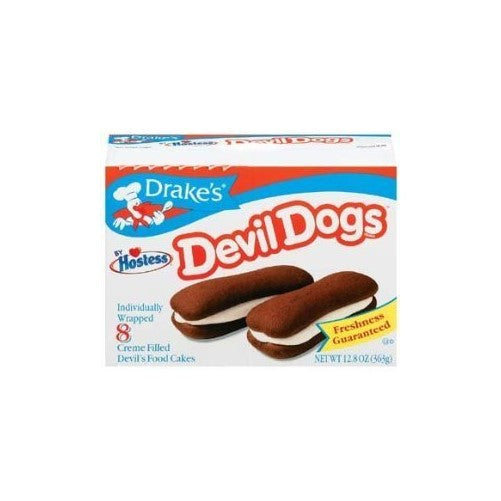 Drake's by Hostess 8 ct Devil Dogs Creme Filled Devil's Cakes 13.63 oz