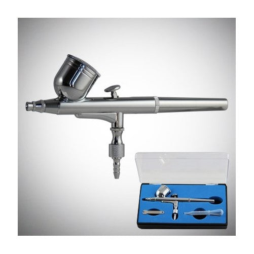 GotHobby 0.3mm Gravity Feed Dual-Action Airbrush Paint Spray Gun Kit Set
