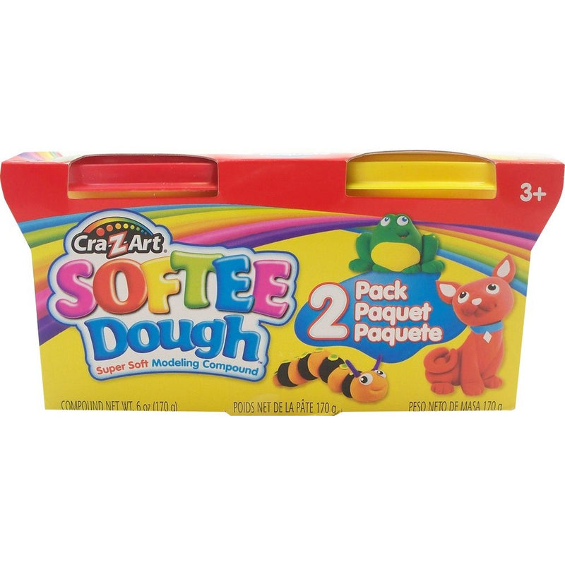 Cra-Z-Art Softee Dough, Multi Language, 3oz Cans, 2 Pack (13536)