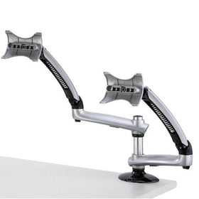 Cotytech Dual Apple Desk Mount Spring Arm Clamp Base - Silver (DM-GSDA-C)