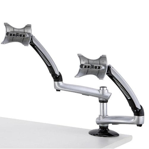 Cotytech Dual Apple Desk Mount Spring Arm Clamp Base - Silver (DM-GSDA-C)
