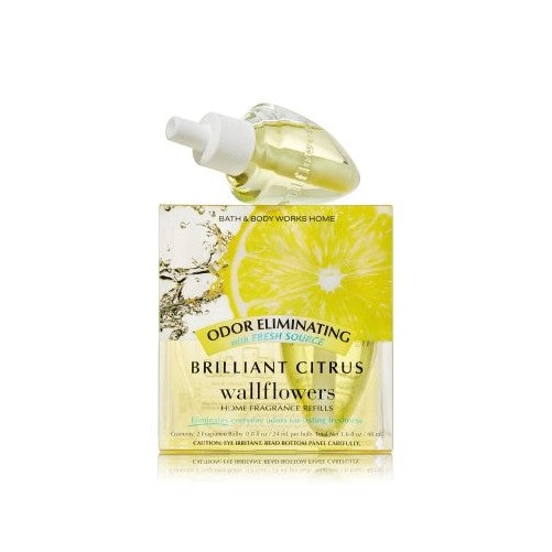 Wallflowers 2-pack Refills BRILLIANT CITRUS Fragrance Bulbs (1.6 Fl Oz. Total)