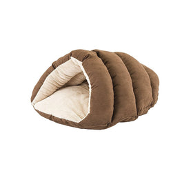 Ethical Pets Sleep Zone Cuddle Cave Pet Bed, 22", Chocolate