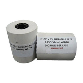 2 1/4" X 85' Thermal Paper (100 Rolls)