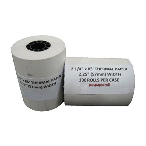 2 1/4" X 85' Thermal Paper (100 Rolls)