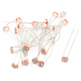 Uxcell a15082000ux0007 20 Piece 50-100K Ohm LDR Light-Dependent Light Sensitive Photoresistor, GL5539