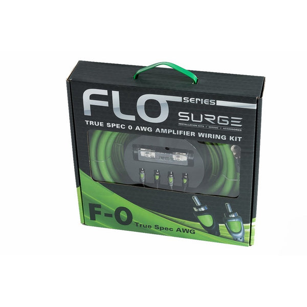 Surge F-0 Flo Series by 0 Gauge 5000W Awg Amplifier Installation Wiring Amp Install Kit