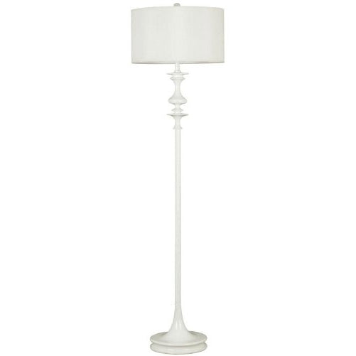 Kenroy Home 21034WH Claiborne Floor Lamp, Gloss White