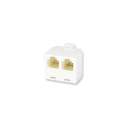 Uxcell 2-Way 6P4C RJ11 Modular Phone Telephone Wall Adapter and Splitter for Landline Telephone