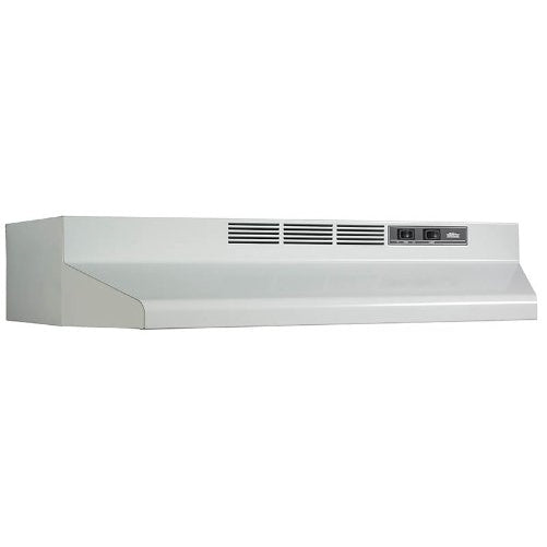 Broan F404201 Two-Speed Four-Way Convertible Range Hood, 42-Inch, White